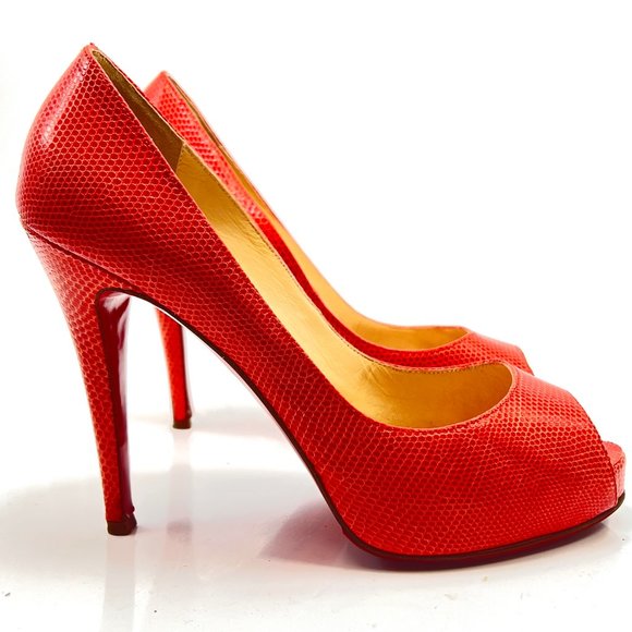 🌷❤️‍🔥SPRING SALE 🔥 FINAL PRICE🌷Christian Louboutin Very Prive 120 Lizard 38